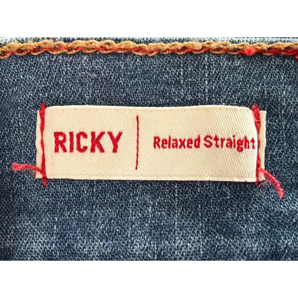 True Religion Size 34 Ricky Style MADE IN USA Straight Jeans